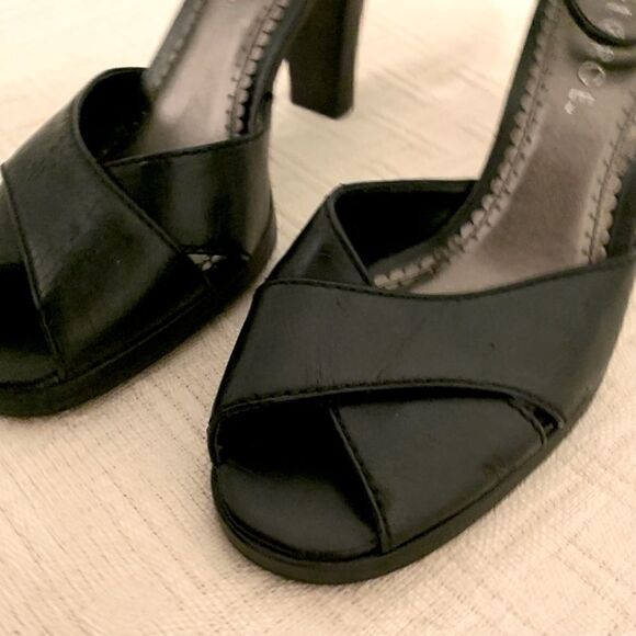 George Black Leather Heels  - Picture 3 of 9